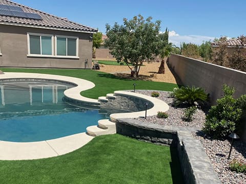 Las Vegas pool and landscaping